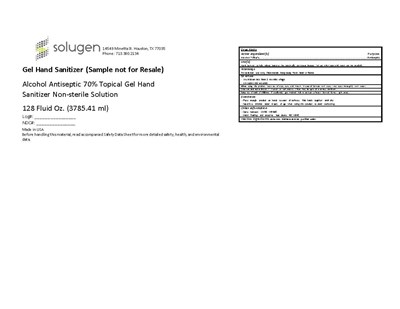 3.78 L Ndc: 79975-010-09 (Gel Hand Sanitizer Sample Label)